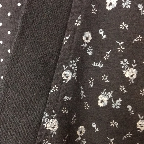 MIZ California Vintage Women’s Top Mixed Black White Prints Size L Funky Hippie - Picture 4 of 11